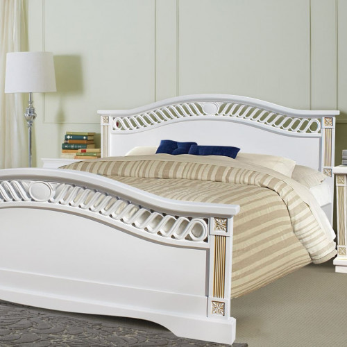 Кровать двуспальная из массива Хилари